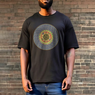 Buddha Gift 108 Om Mani Padme Hum Mantra Sanskrit Tee T-shirt