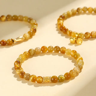 Buddha Gift Tiger Eye Fu Character Bamboo Koi Fish Lotus Om Mani Padme Hum Protection Bracelet