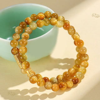 Buddha Gift Tiger Eye Fu Character Bamboo Koi Fish Lotus Om Mani Padme Hum Protection Bracelet
