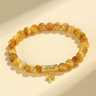 Buddha Gift Tiger Eye Fu Character Bamboo Koi Fish Lotus Om Mani Padme Hum Protection Bracelet