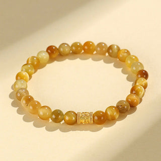 Buddha Gift Tiger Eye Fu Character Bamboo Koi Fish Lotus Om Mani Padme Hum Protection Bracelet