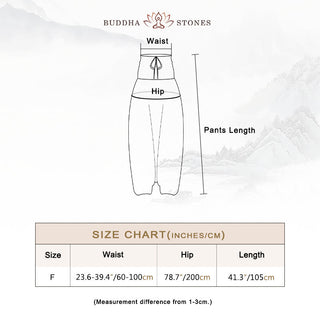 Buddha Gift Two Style Wear Round Geometric Loose Casual Harem Trousers Jumpsuit Women's Yoga Pants