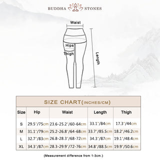 Buddha Gift Lines Weeds Sakura Flowers Black Tree Print Pants Sports Fitness Yoga Leggings Women's Yoga Pants