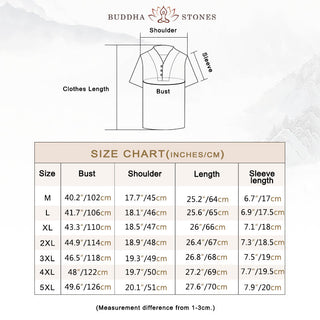 Buddha Gift 2Pcs Solid Color Cotton Button Short Sleeve T-shirt Pants Men's Set