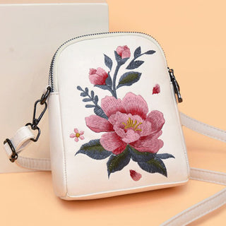 Buddha Gift Lotus Su Embroidery Journey Shopping Purse Shoulder Bag Crossbody Bag