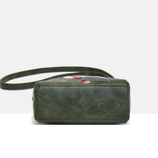 Buddha Gift Lotus Su Embroidery Journey Shopping Purse Shoulder Bag Crossbody Bag