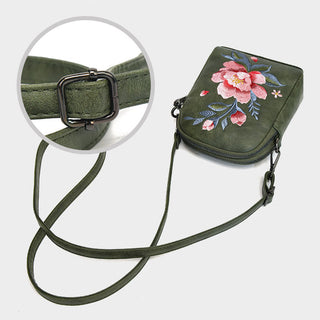 Buddha Gift Lotus Su Embroidery Journey Shopping Purse Shoulder Bag Crossbody Bag