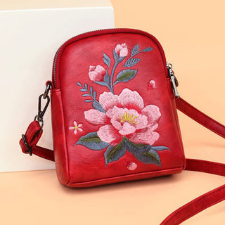 Buddha Gift Lotus Su Embroidery Journey Shopping Purse Shoulder Bag Crossbody Bag