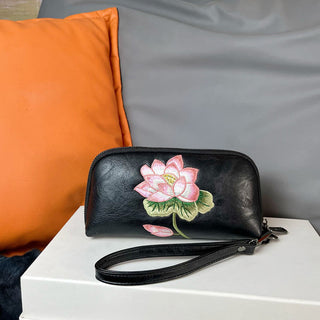 Buddha Gift Lotus Su Embroidery Journey Shopping Purse Handbag