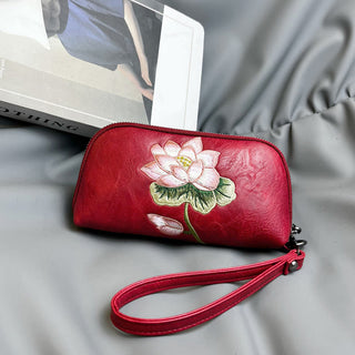 Buddha Gift Lotus Su Embroidery Journey Shopping Purse Handbag