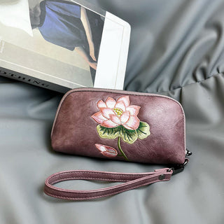 Buddha Gift Lotus Su Embroidery Journey Shopping Purse Handbag