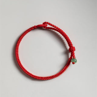 Buddha Gift Red String Jade Connection Bracelet
