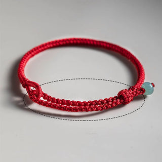 Buddha Gift Red String Jade Connection Bracelet