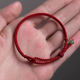 Buddha Gift Red String Jade Connection Bracelet