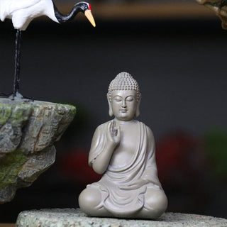 Buddha Gift Small Meditation Prayer Resin Buddha Statue Compassion Home Desk Decoration