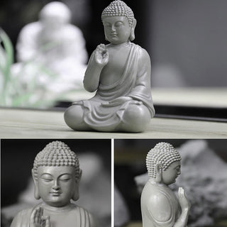 Buddha Gift Small Meditation Prayer Resin Buddha Statue Compassion Home Desk Decoration