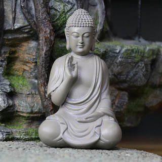 Buddha Gift Small Meditation Prayer Resin Buddha Statue Compassion Home Desk Decoration