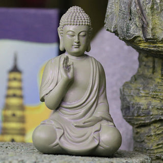 Buddha Gift Small Meditation Prayer Resin Buddha Statue Compassion Home Desk Decoration