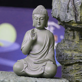 Buddha Gift Small Meditation Prayer Resin Buddha Statue Compassion Home Desk Decoration