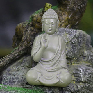 Buddha Gift Small Meditation Prayer Resin Buddha Statue Compassion Home Desk Decoration