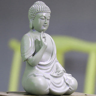 Buddha Gift Small Meditation Prayer Resin Buddha Statue Compassion Home Desk Decoration