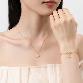 Buddha Gift 925 Sterling Silver Year Of The Snake Golden Snake Luck Bracelet Necklace Pendant