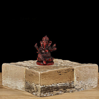 Buddha Gift Mini Small Ganesh Ganpati Elephant Meditation Statue Reflection Home Resin Decoration