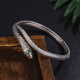 Buddha Gift 999 Sterling Silver Snake Shape Year Of The Snake Blessing Bracelet