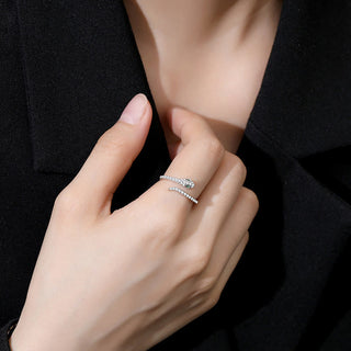 Buddha Gift 925 Sterling Silver Year Of The Snake Adjustable Open Protection Ring