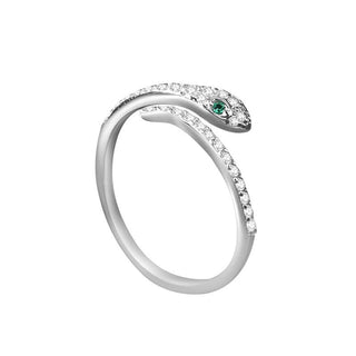 Buddha Gift 925 Sterling Silver Year Of The Snake Adjustable Open Protection Ring