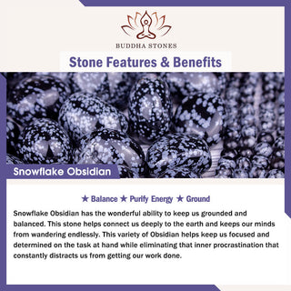 Buddha Gift New Job Green Aventurine Sodalite Snowflake Obsidian Energy Bracelet