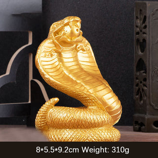 Buddha Gift Year Of The Snake Ingots Copper Coins Ball Wealth Resin Statue Home Decoration
