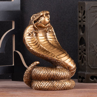 Buddha Gift Year Of The Snake Ingots Copper Coins Ball Wealth Resin Statue Home Decoration