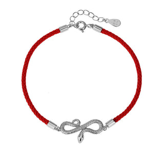Buddha Gift 999 Sterling Silver Year Of Snake Red String Protection Braided Bracelet