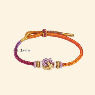 Buddha Gift Colorful String Heart Knot Protection Braided Bracelet