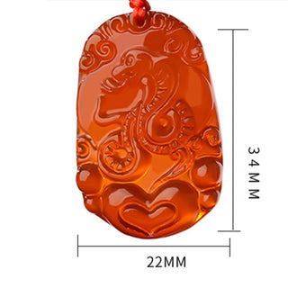 Buddha Gift Chinese Zodiac Red Agate Luck Necklace Pendant