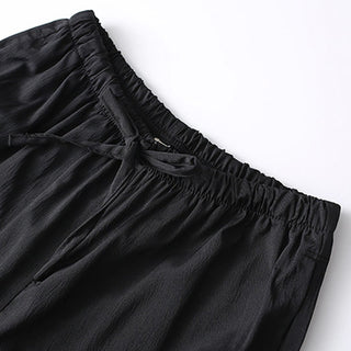 Buddha Gift 2Pcs Tang Suit Traditional Frog-Button Men's Long Sleeve Shirt Pants Clothing Set