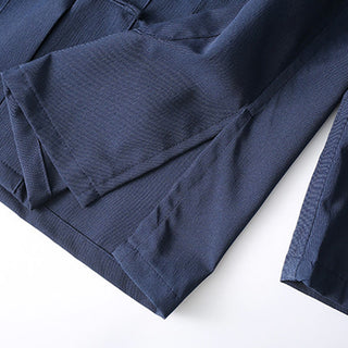 Buddha Gift 2Pcs Tang Suit Traditional Frog-Button Men's Long Sleeve Shirt Pants Clothing Set