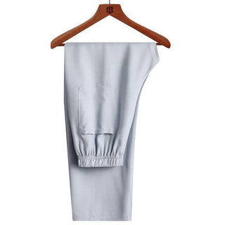 Buddha Gift 2Pcs Tang Suit Plain Color Frog-Button Men's Long Sleeve Shirt Pants Set