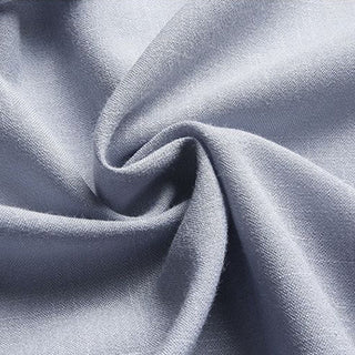 Buddha Gift 2Pcs Tang Suit Plain Color Frog-Button Men's Long Sleeve Shirt Pants Set