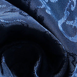 Buddha Gift 2Pcs Men's Tang Suit Koi Fish Pattern Frog-Button Long Sleeve Shirt Pants Set