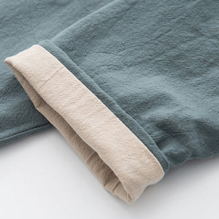 Buddha Gift 2Pcs Zen Tang Suit Men's Linen Frog-Button Long Sleeve Shirt Pants Set