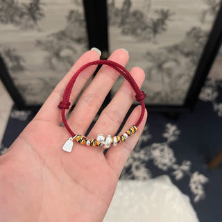 Buddha Gift 999 Sterling Silver Year Of Snake Red String Happiness Protection Braided Bracelet