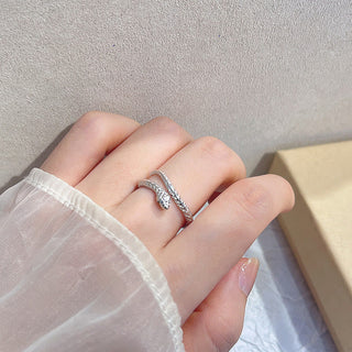 Buddha Gift 925 Sterling Silver Year Of The Snake Adjustable Protection Ring