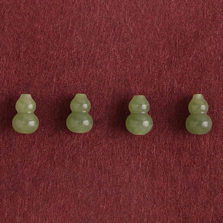 Buddha Gift Natural Hetian Jade Gourd Protection Luck Braided Bracelet Anklet