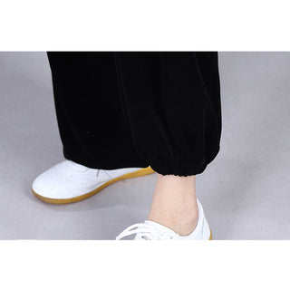 Buddha Gift 2Pcs Fall Winter Tai Chi Meditation Qigong Zen Practice Unisex Velour Plush Clothing Set