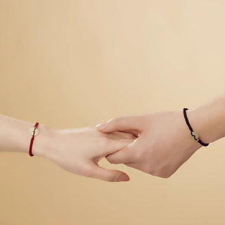 Buddha Gift Natural Hetian Jade Peace Buckle Fu Character Protection Luck Braided Bracelet