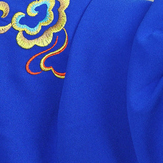 Buddha Gift 2Pcs Fall Colorful Auspicious Clouds Tai Chi Meditation Qigong Zen Practice Unisex Cotton Clothing Set