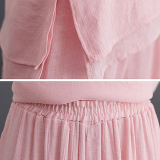 Buddha Gift 2Pcs Solid Women's Long Sleeve Shirt Pants Meditation Clothing Set