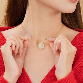 Buddha Gift Chinese Zodiac Hetian Jade 925 Sterling Silver Abundance Necklace Pendant